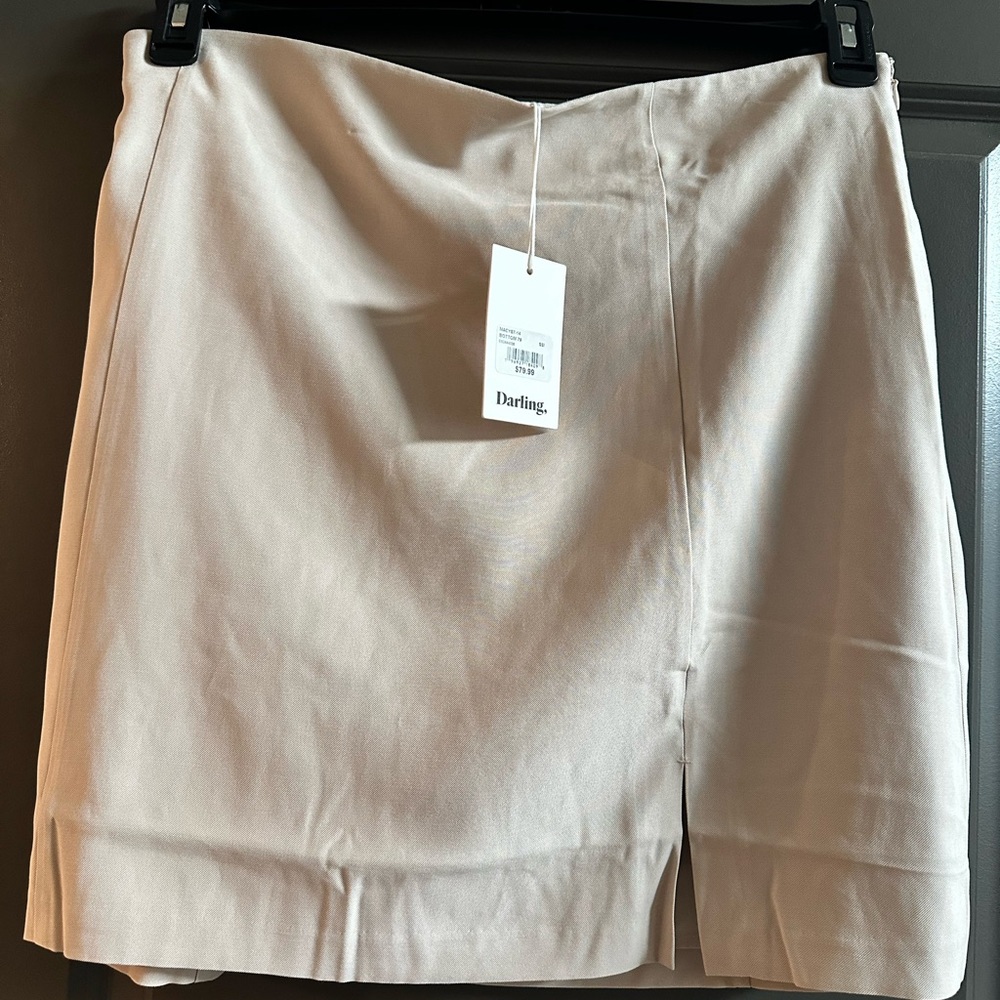 Darling Cream Mini Skirt